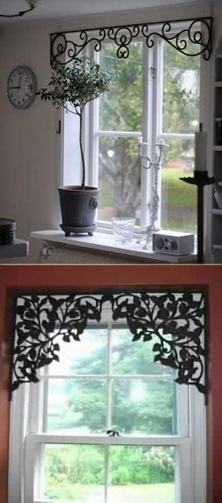 how to build a valance with metal brackets|diy kitchen valance ideas.